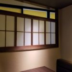 ダイニングバー格子窓施工後