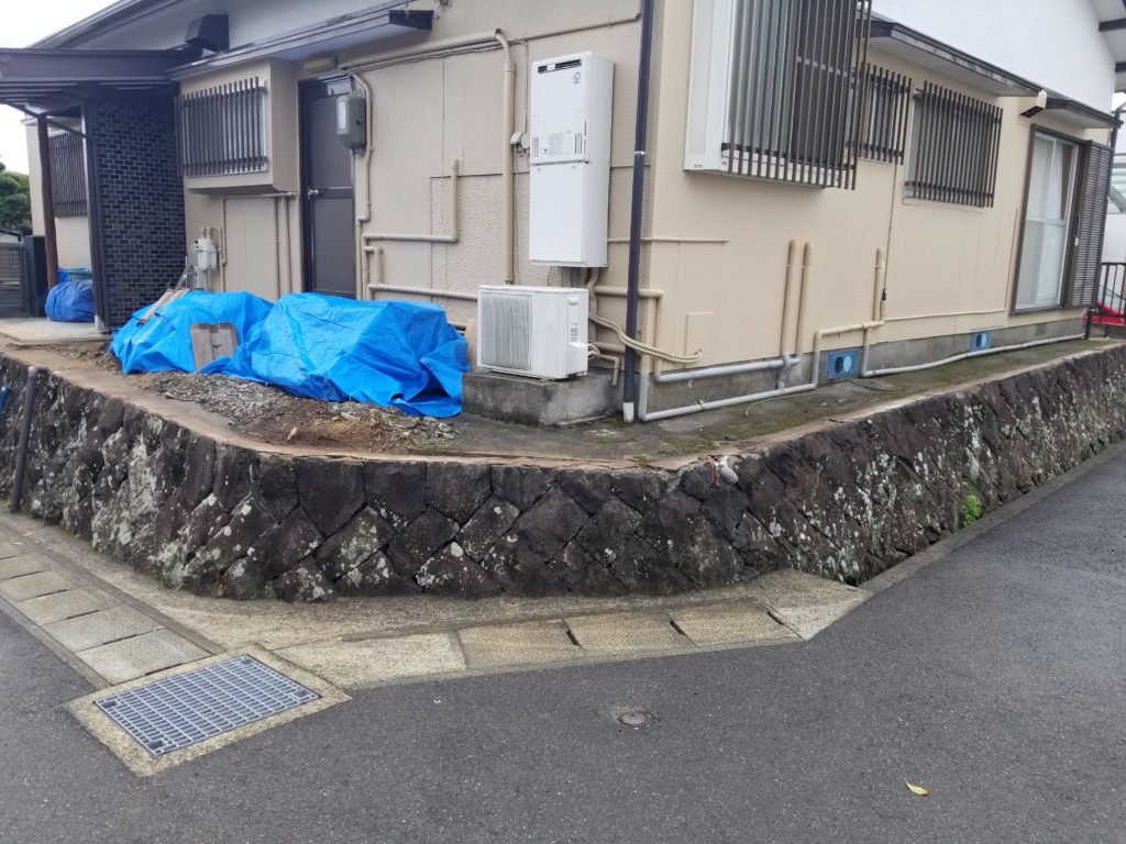 長崎市ブロック塀の解体施工後