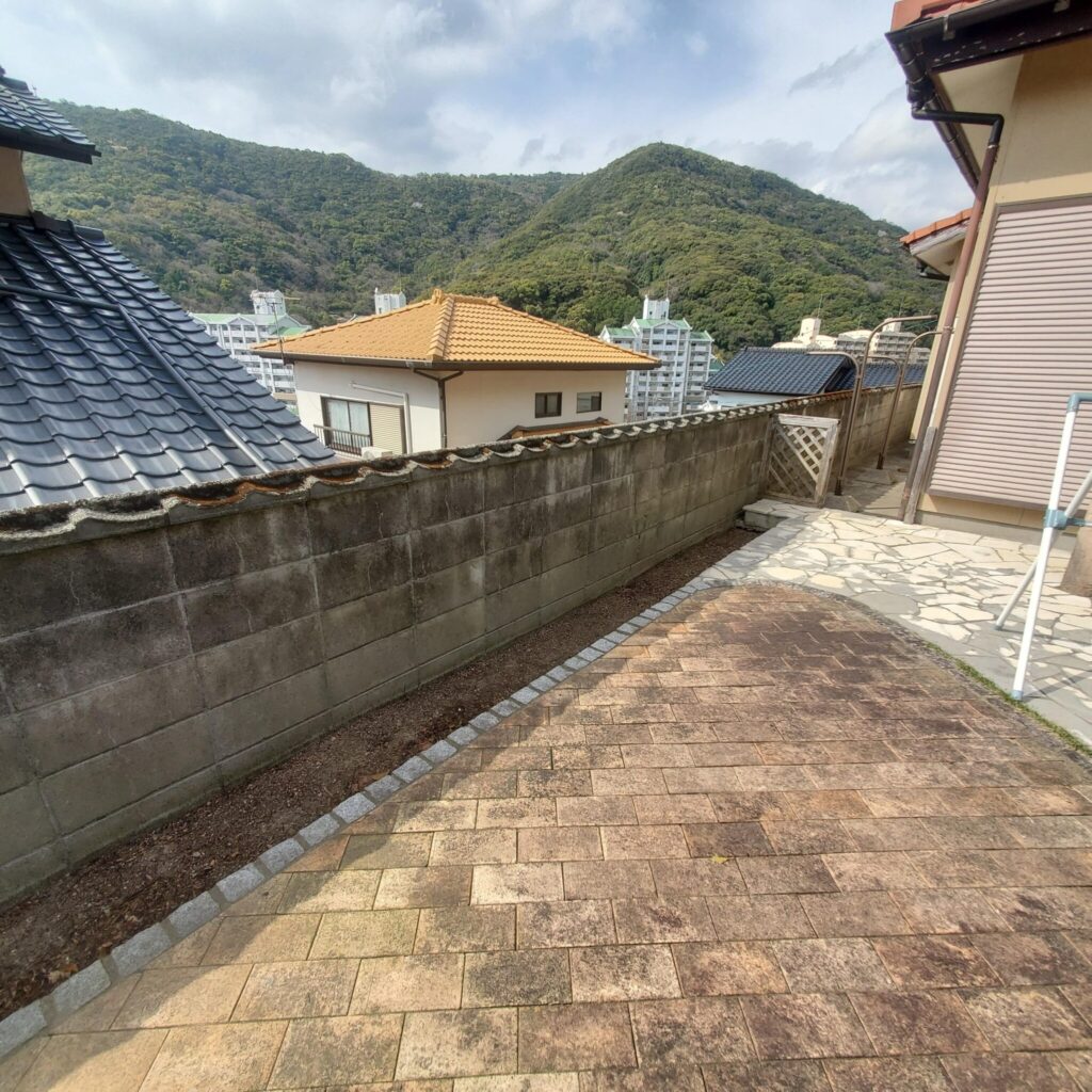 ブロック塀の施工前