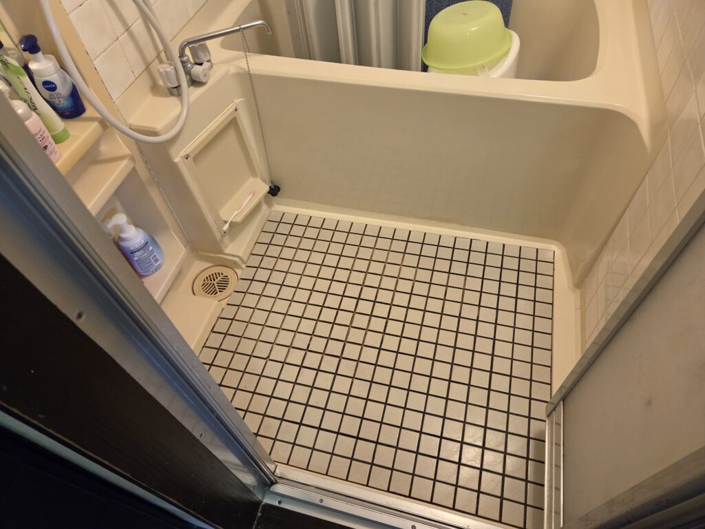 浴室内部の段差解消前