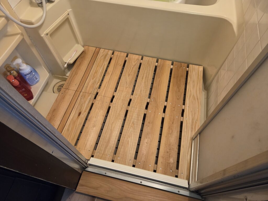 浴室内部の段差解消